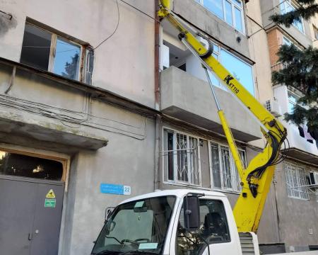 ამწე კალათის მომსახურება