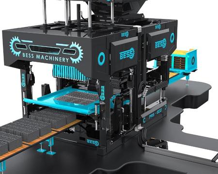  BESS MACHINE PRS800 - იყიდება ნახევრად ავტომატური ბლოკის დანადგარი 