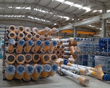 ხრახნიანი ტრანსპორტიორი კონვეიერი შნეკი