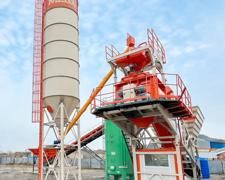 მობილური ბეტონის ქარხანა 100 კუბიანი