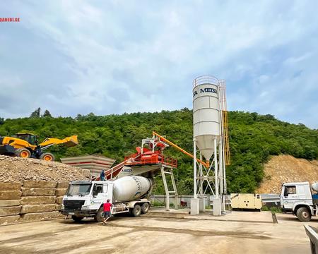 მობილური ბეტონის ქარხანა - 100 მ³ - სწრაფი მიწოდება